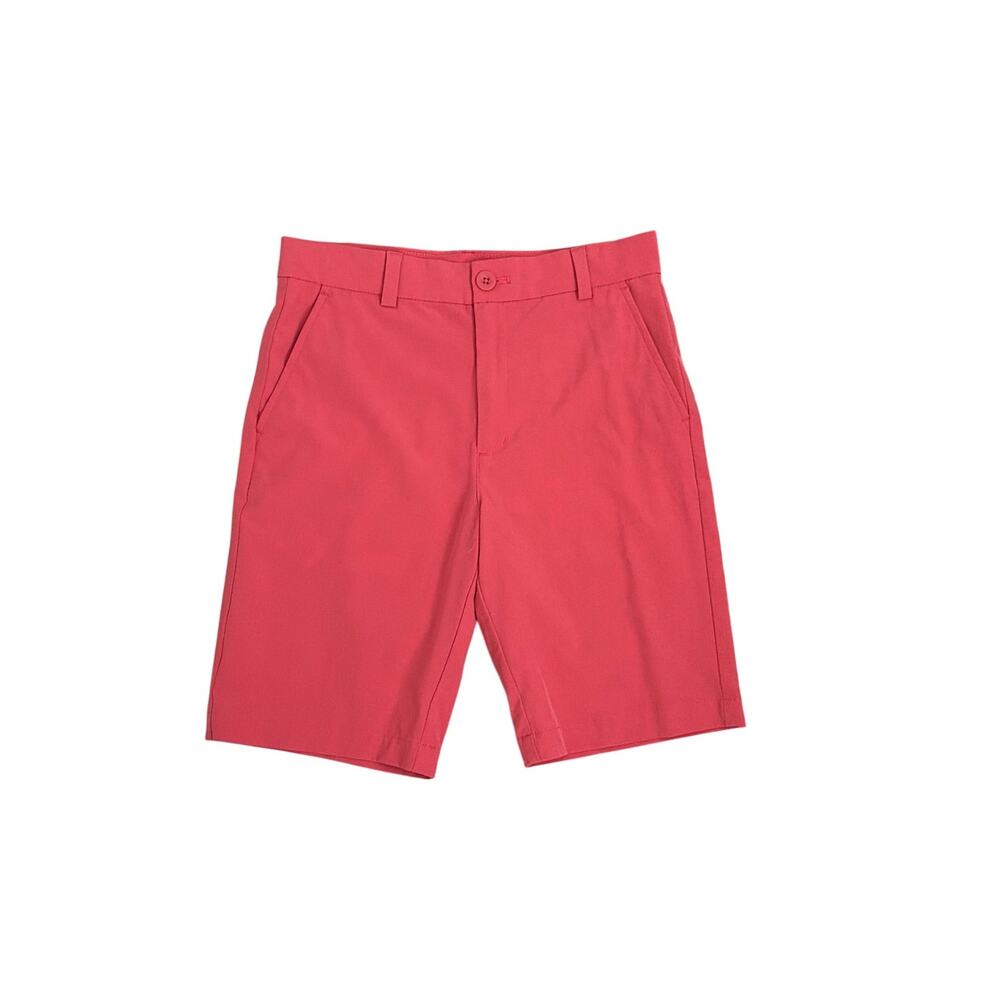 Vineyard Vines Preppy Pink Coral On The Go Dri Fit Performance Shorts Kid's 14